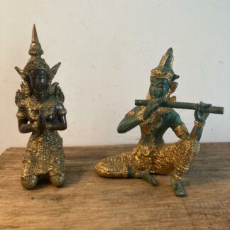 Koperen met Bronzen Shiva